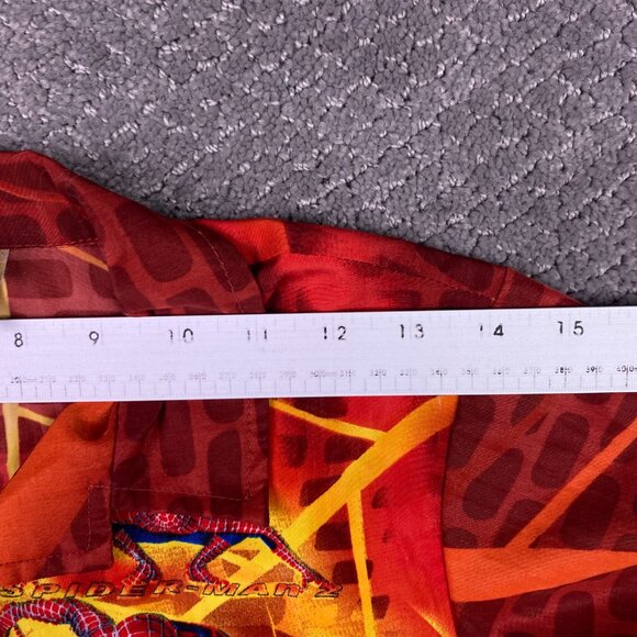 Vintage Spider-Man 2 Shirt Boy's 6X Button Up 2002 Marvel Comics Spiderman 2 - Picture 8 of 9